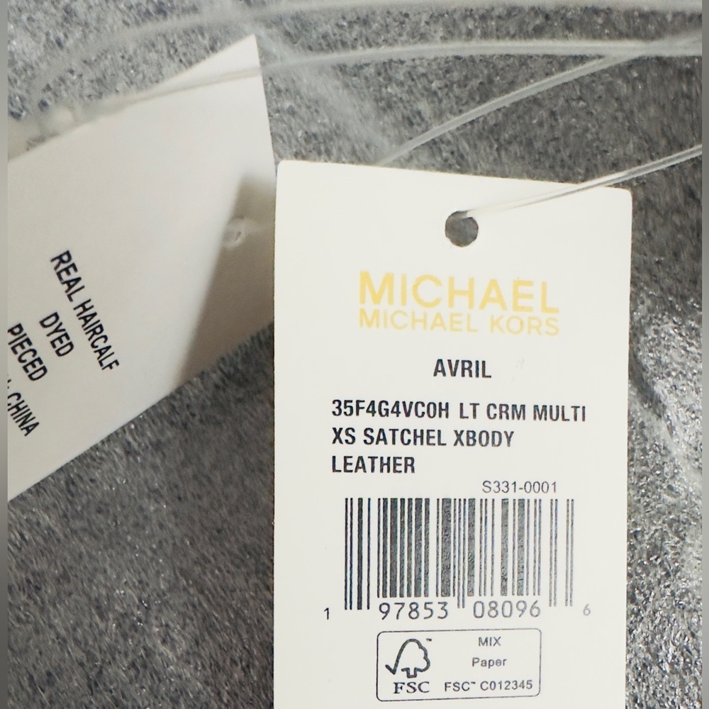 Michael Kors Avril Extra-Small Cheetah Print Calf Hair and Leather Satchel.  NWT - Picture 8 of 9